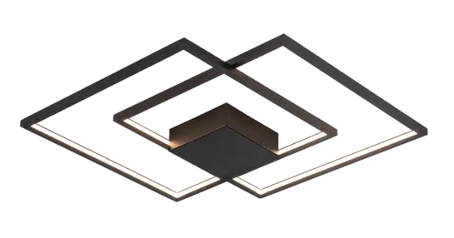 [3435103] NORI LED 56W 3000K zwart 675x615x60 dimbaar