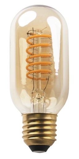 [8204253] E27 LED Rustic Spiral T45 5W Amber 2200K Dimbaar