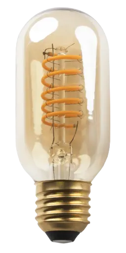[8204253] E27 LED Rustic Spiral T45 5W Amber 2200K Dimbaar