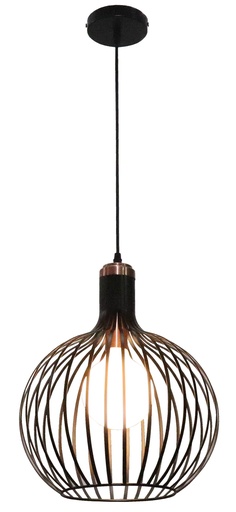 [3403556] RAGA 1x E27 pendel zwart+koper Ø35cm