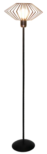 [3403575] SHURU lampadaire 1x E27 noir + cuivre