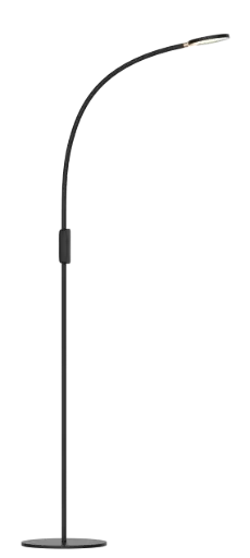 [3350025] NONI LED Vloerlamp 5W 5-staps dimbaar zwart