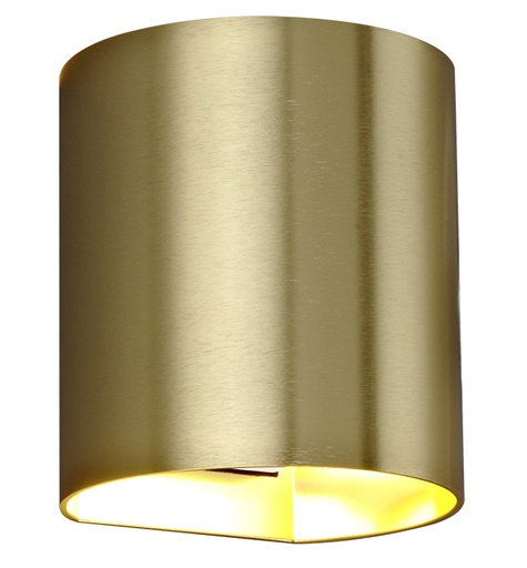 [4014413] RADU Wandlicht geborsteld goud G9 excl (max 40W)