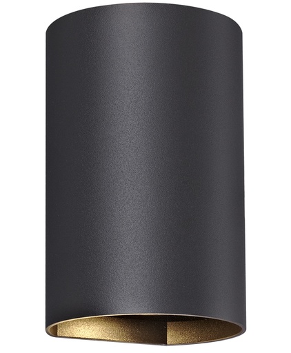 [4014416] RADU Wandlicht zwart rond 2xGU10 excl (max 50W)