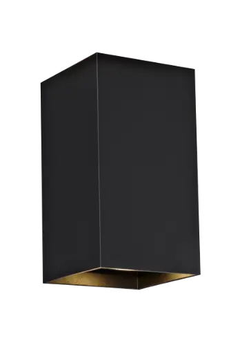 [4014418] RADU Wandlicht zwart vierkant 2xGU10 excl (max 50W)