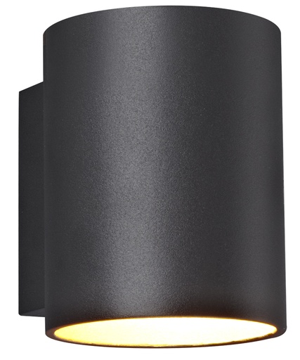[4014427] NIDUM Wandlicht zwart / goud rond G9 excl (max 40W)