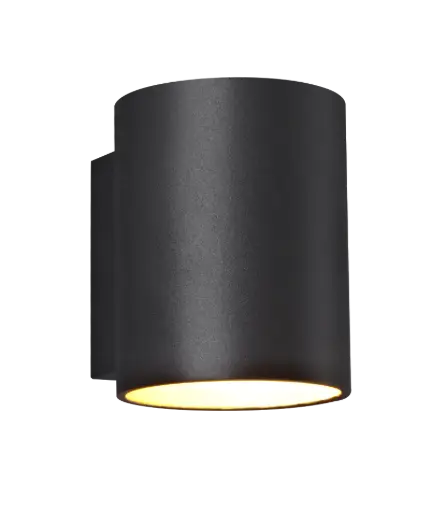 [4014427] NIDUM Wandlicht zwart / goud rond G9 excl (max 40W)