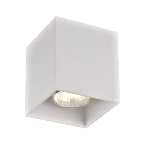 [4014440] BABAR Plafondlicht wit vierkant 1xGU10 excl (max 50W)