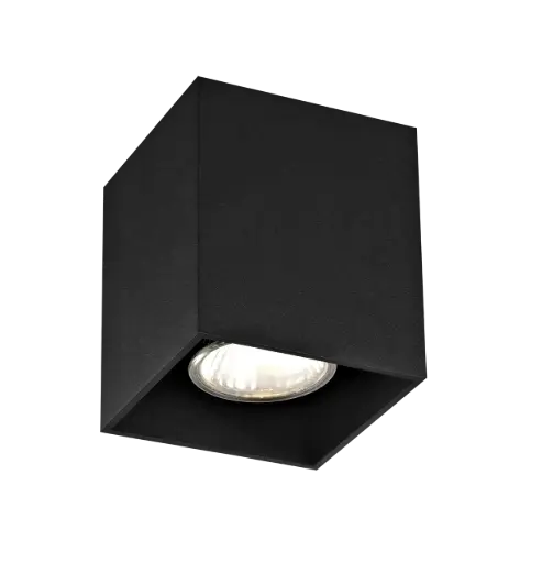 [4014441] BABAR Plafondlicht zwart vierkant 1xGU10 excl (max 50W)