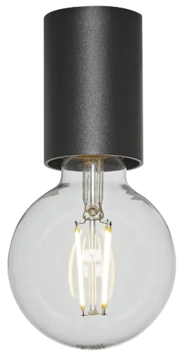 [4014471] BABU Plafondlicht zwart 1x E27 excl (Ø56x90)
