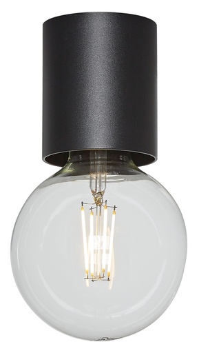 [4014481] BABU Plafondlicht zwart 1x E27 excl (Ø80x84)