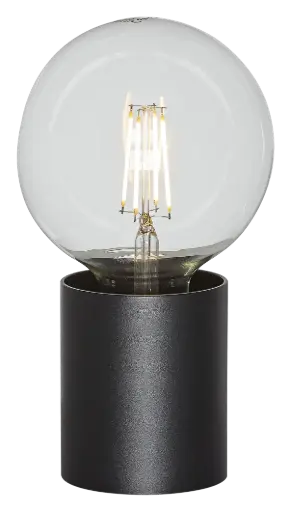 [4014486] BABU Tafellamp zwart 1x E27 excl (Ø80x84)