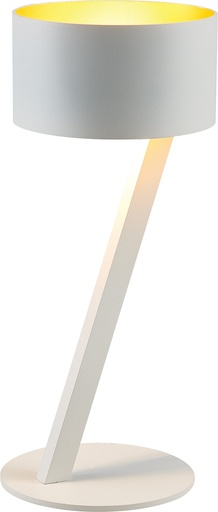[4014505] NOMA tafellamp wit/goud G9 excl