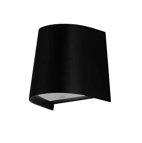 [3390095] NEVE Wandlicht IP65, zwart, GU10 excl
