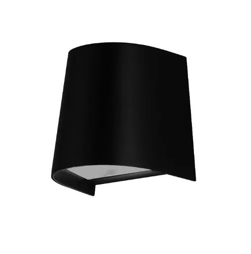[3390095] NEVE Wandlicht IP65, zwart, GU10 excl