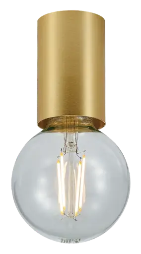 [4014472] BABU Plafondlicht geborsteld goud, 1x E27 excl (Ø56x90)