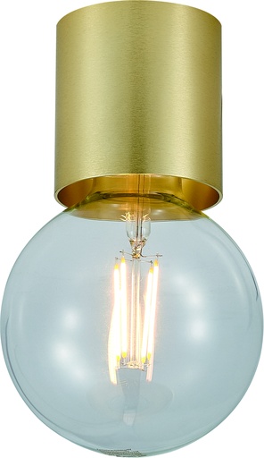 [4014482] BABU Plafondlicht geborsteld goud 1x E27 excl (Ø80x84)