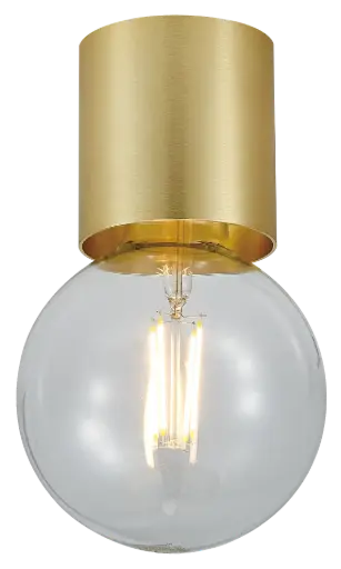 [4014482] BABU Plafondlicht geborsteld goud 1x E27 excl (Ø80x84)