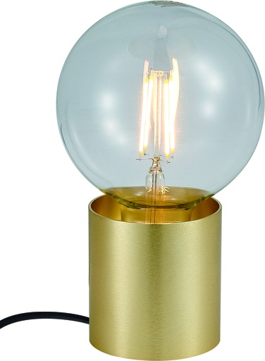 [4014487] BABU Tafellamp geborsteld goud 1x E27 excl (Ø80x84)