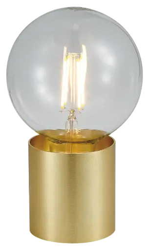 [4014487] BABU Tafellamp geborsteld goud 1x E27 excl (Ø80x84)