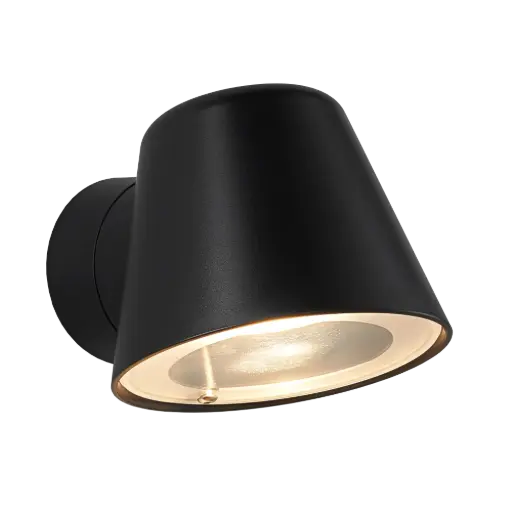 [3390100] TATTI Wandlicht IP54, zwart, GU10 excl