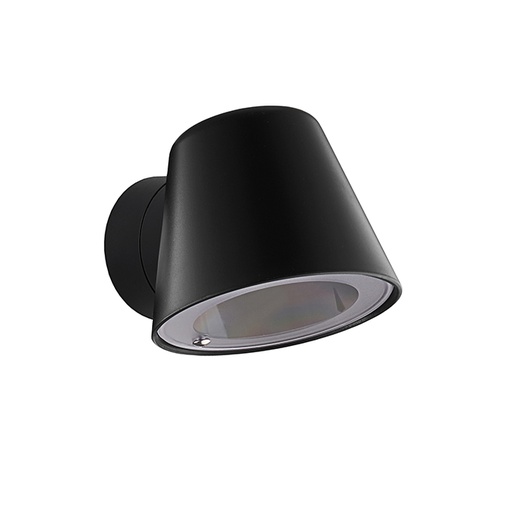 [3390100] TATTI Wandlicht IP54, zwart, GU10 excl