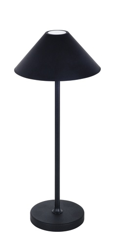 [3430040] QUTE LED tafellamp 3W 320Lm IP54, herlaadbaar, batterij incl, zwart