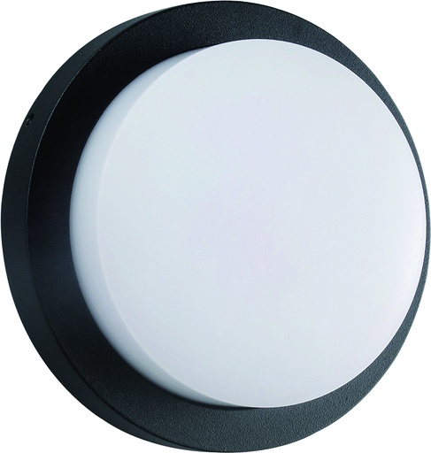 [3434061] LIBRA plafond lamp 10W 3000K IP54 zwart rond