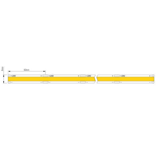 [3428210] LED Strip per 10cm Dotless COB 24VDC 10W/m 3000K