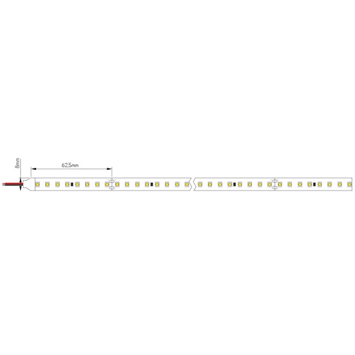 [3428212] LED Strip per 12,5cm High Luminous Efficiency 24VDC 12W/m 3000K