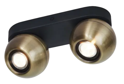 [3433042] TRITON 2L GU10 (excl) zwart / brons