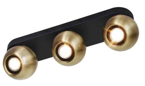 [3433043] TRITON 3L GU10 (excl) noir / bronze