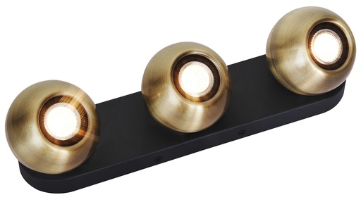 [3433043] TRITON 3L GU10 (excl) zwart / brons