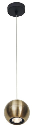 [3433046] TRITON 1L pendel, GU10 (excl) zwart / brons