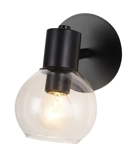 [3403631] OSIRA Wand licht 1x E14 helder glas + schakelaar