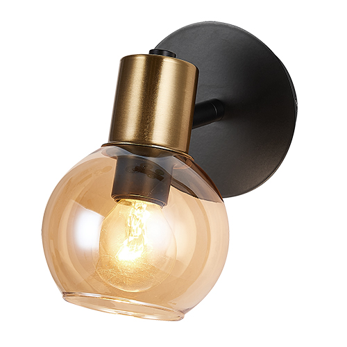 [3403641] OSIRA Wand licht 1x E14 amber glas + schakelaar