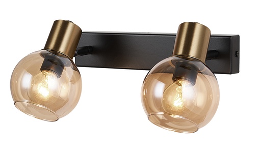 [3403642] OSIRA Wand licht 2x E14 amber glas