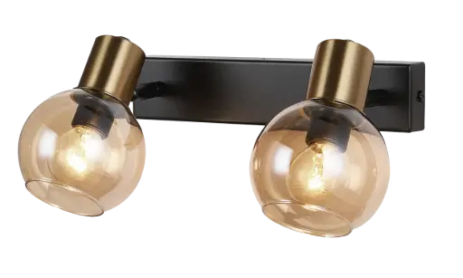 [3403642] OSIRA Wand licht 2x E14 amber glas