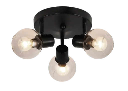 [3403633] OSIRA Plafond licht 3x E14 helder glas