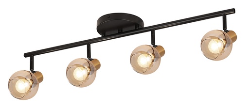 [3403644] OSIRA Plafond licht balk 4x E14 amber glas