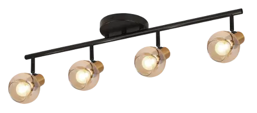 [3403644] OSIRA Plafond licht balk 4x E14 amber glas