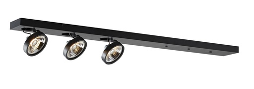 [4014330] AEON-3 XL zwart 3x AR111 (incl) 1200mm basis voor pendels