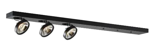 [4014330] AEON-3 XL zwart 3x AR111 (incl) 1200mm basis voor pendels