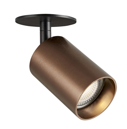 [4014546] TABOO 1L INPUT GU10 (excl) zwart + geborsteld brons