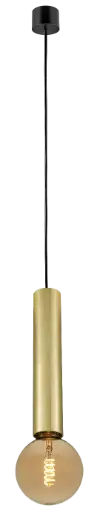 [4014630] TABOO pendel E27 (excl) zwart + geborsteld goud