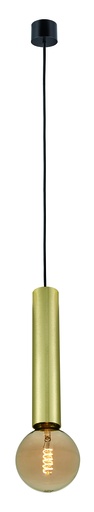 [4014630] TABOO pendel E27 (excl) zwart + geborsteld goud