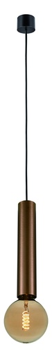 [4014631] TABOO pendel E27 (excl) zwart + geborsteld brons