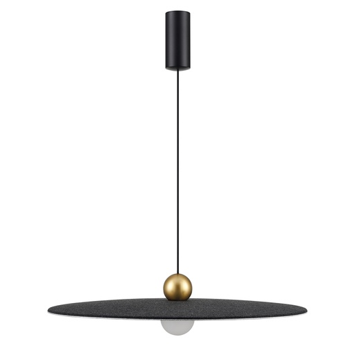 [3432162] JUTTU 8W LED Pendel Ø600mm dimbaar vilt donker grijs / licht grijs