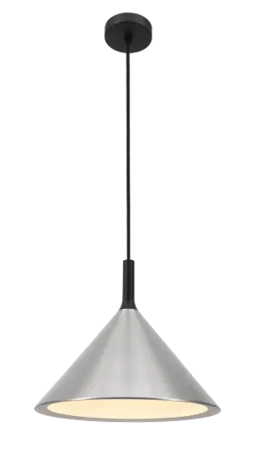 [3432102] KOTO 1xE27 Pendel Ø295mm zilver / zwart / wit