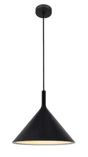 [3432103] KOTO 1xE27 Pendel Ø295mm zwart / zwart / wit